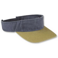 2 Tone Washed Cotton Visor